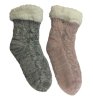 Cozy sock patterned